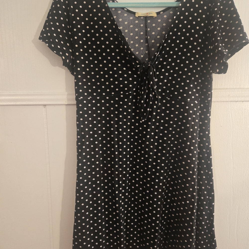 Wishful Park Black and White Polka Dot  Dress